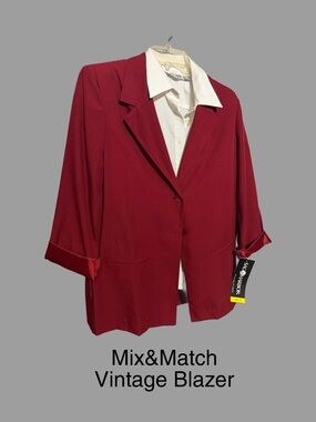 Sag Harbor Deep Red Women's Blazer